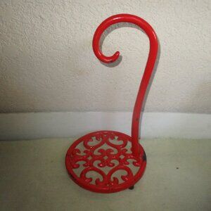 Red Enamel Banana Holder